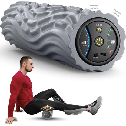 VibeRelief™ Foam Roller - 5-Speed Deep Tissue Therapy