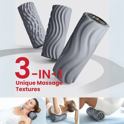 VibeRelief™ Foam Roller - 5-Speed Deep Tissue Therapy