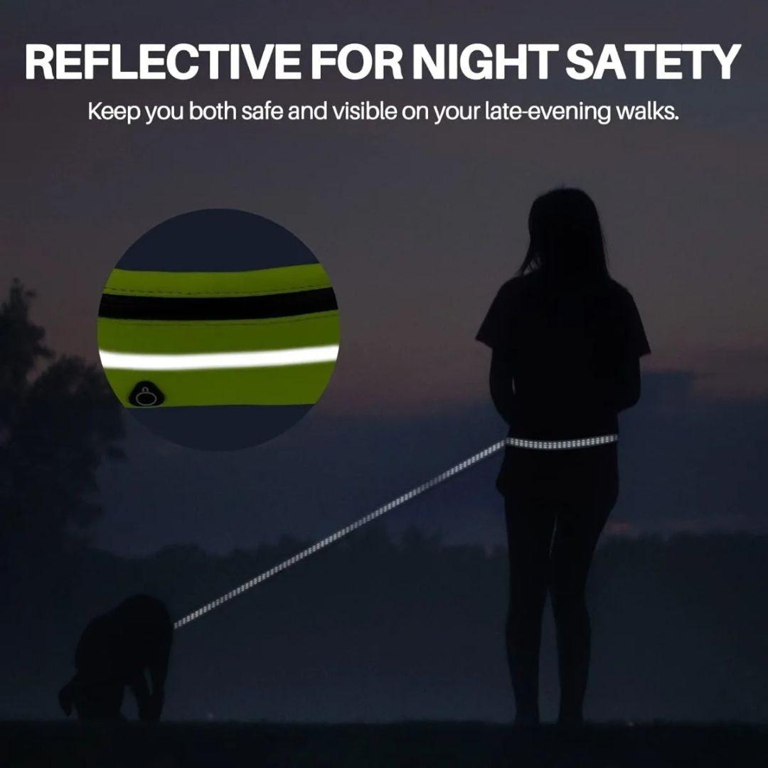 FreePaws™ 3-in-1 Leash – Run, Walk & Store Hands-Free!