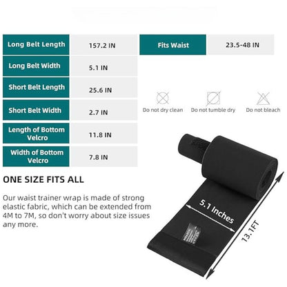 CinchSculpt™ Waist Wrap – Instant Hourglass Silhouette